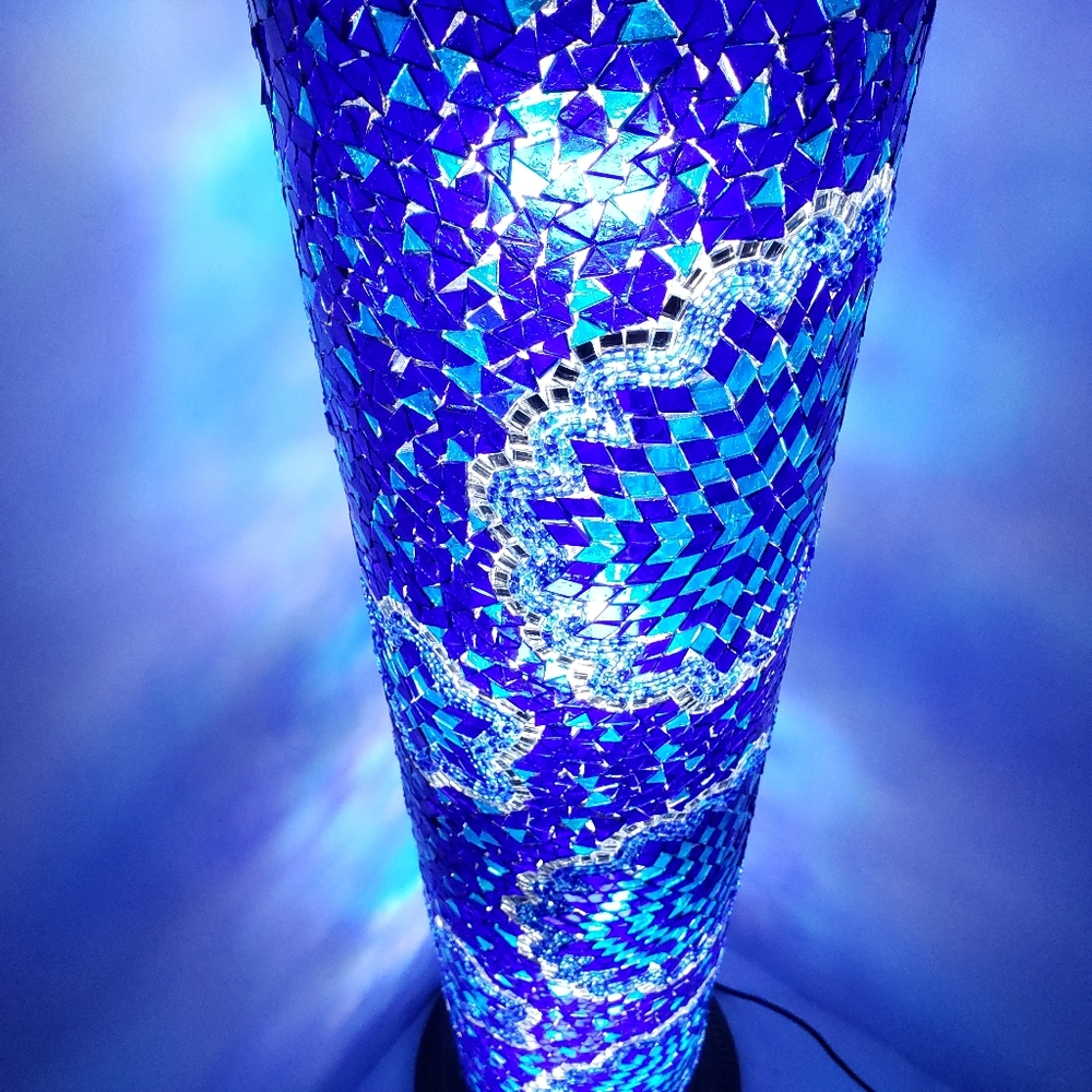 Handmade Turkish Mosaic Floor Lamp - Picture 3 of 4